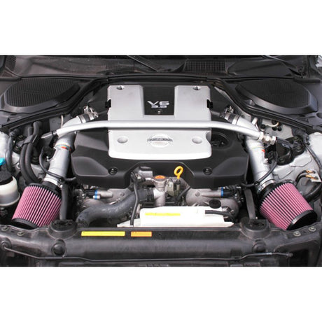 K&N 07-08 350z Dual Silver Typhoon Short Ram Intake