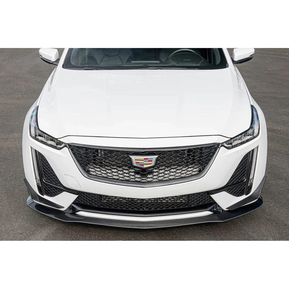 2020+ Cadillac CT5-V Blackwing - Carbon Fiber Front Lip + Canards