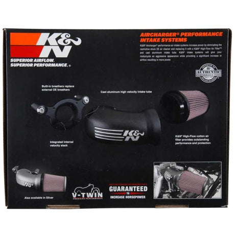 K&N 08-17 Harley Davidson Touring Models Performance Air Intake System