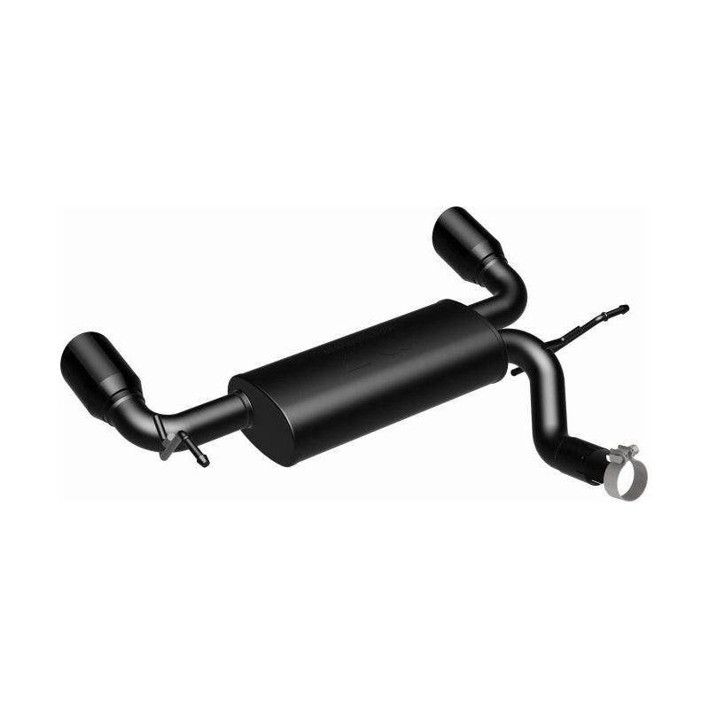 MagnaFlow 07-17 Jeep Wrangler JK 3.8/3.6L Dual Split Rear Exit Black Axle-Back Exhaust