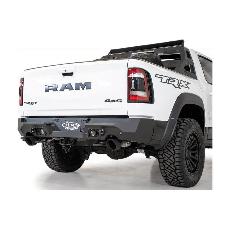 Addictive Desert Designs 2021 Dodge RAM 1500 TRX Stealth Fighter Rear Bumper - Hammer Black - NP Motorsports