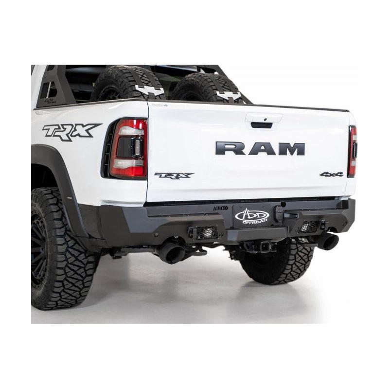 Addictive Desert Designs 2021 Dodge RAM 1500 TRX Stealth Fighter Rear Bumper - Hammer Black - NP Motorsports