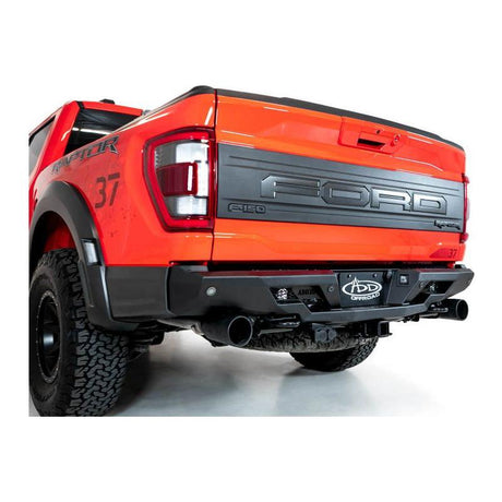 Addictive Desert Designs 2022+ Ford Raptor Stealth Fighter R Bumper w/ 2 Cube Lights - Hammer Black - NP Motorsports