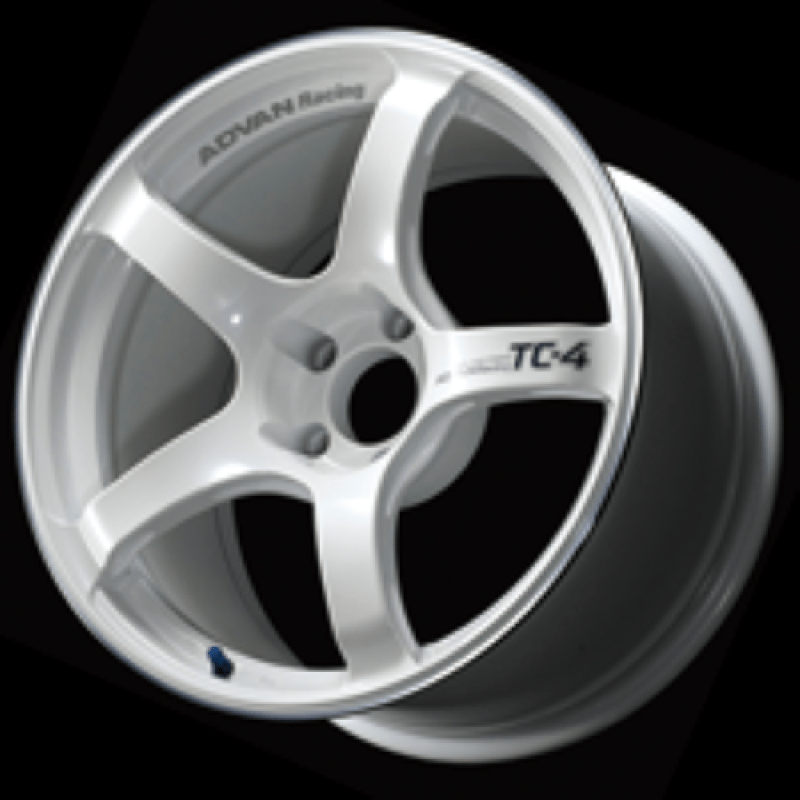Advan TC4 17x8.0 +38 5-114.3 Racing White Metallic & Ring Wheel - NP Motorsports