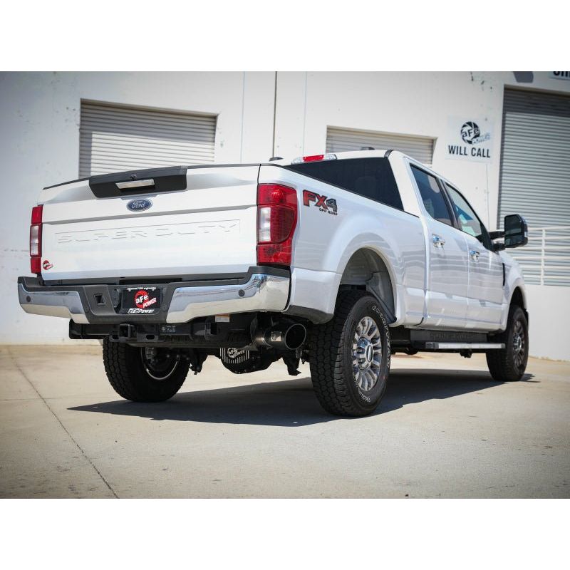 aFe Apollo GT Series 3-1/2in 409 SS Axle-Back Exhaust 17-20 Ford F-250/F-350 6.2/7.3L w/ Black Tips - NP Motorsports