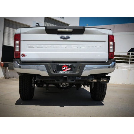 aFe Apollo GT Series 3-1/2in 409 SS Axle-Back Exhaust 17-20 Ford F-250/F-350 Black Tips w/o Muffler - NP Motorsports