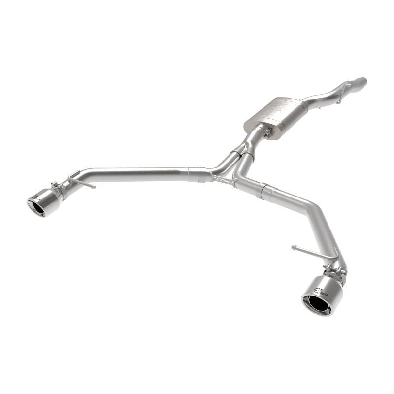 afe MACH Force-Xp 13-16 Audi Allroad L4 SS Axle-Back Exhaust w/ Polished Tips - NP Motorsports