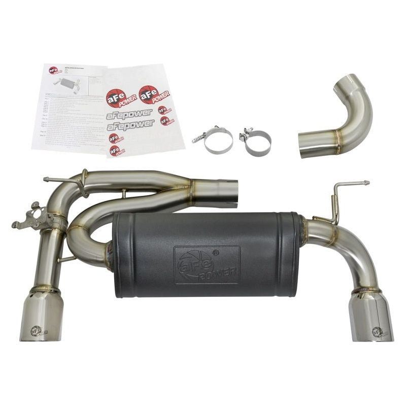 aFe MACHForce XP 16-17 BMW 340i/iX 440i/iX L6-3.0L (t) SS Axle-Back Exhaust w/Polished Tips - NP Motorsports