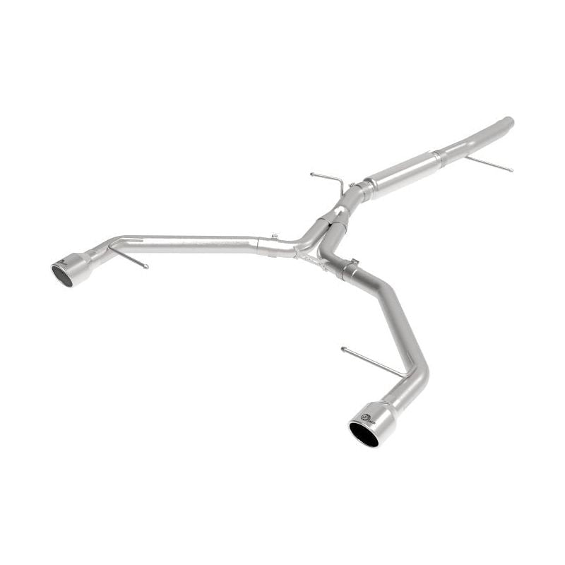 aFe MACHForce XP 3in-2.5in SS Exhaust Axle-Back 17-19 Audi A4 (B9) L4-2.0L (t) - Polished - NP Motorsports
