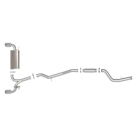 aFe POWER Takeda 2021 Toyota Supra 2.0L (t) 2.5in-3in 304 SS CB Exhaust w/ Polished Tips - NP Motorsports