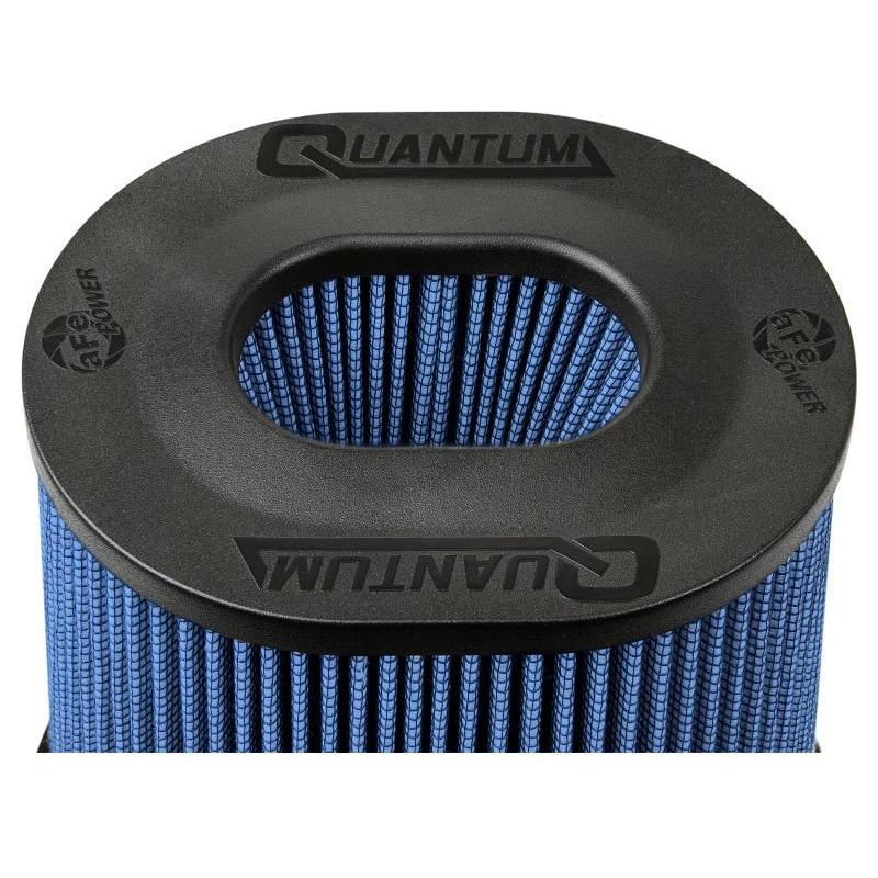 aFe Quantum Pro-5 R Air Filter Inverted Top - 5in Flange x 9in Height - Oiled P5R - NP Motorsports