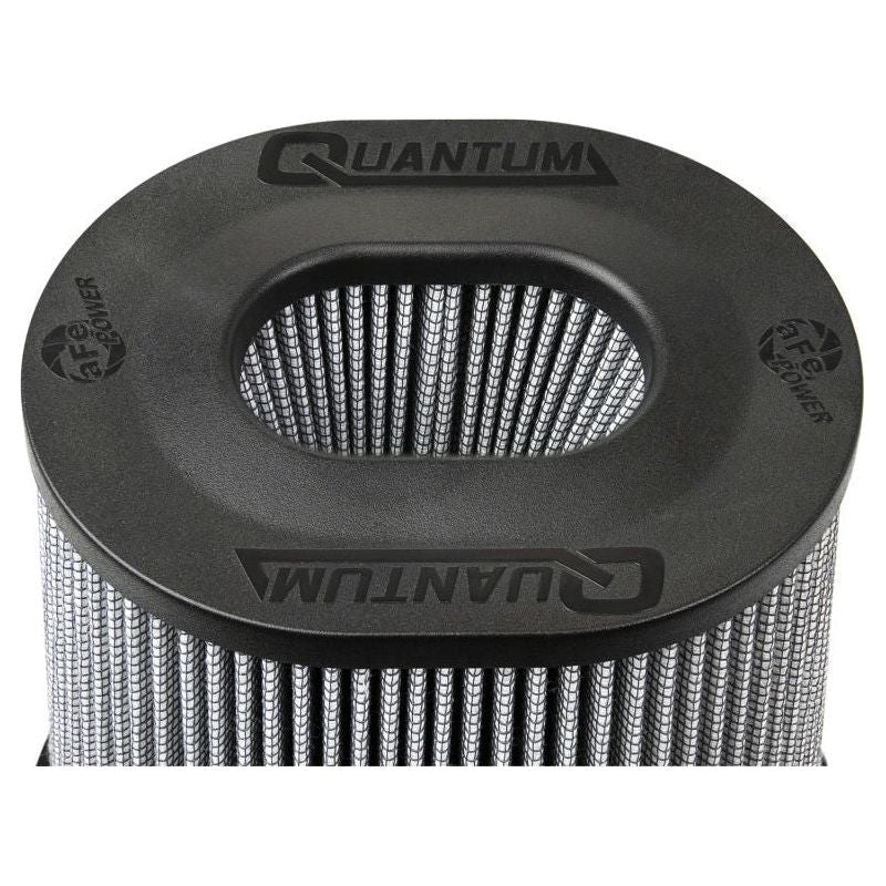 aFe Quantum Pro DRY S Air Filter Inverted Top - 5in Flange x 8in Height - Dry PDS - NP Motorsports