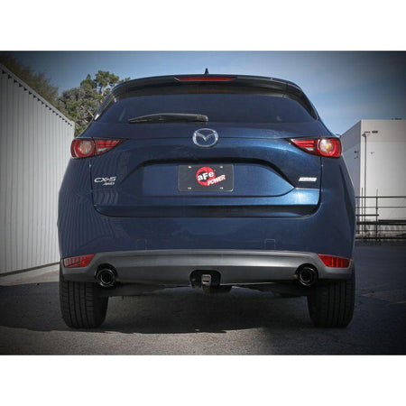 aFe Takeda 17-21 Mazda CX-5 2.5L (t) 2.5in. SS Axle-Back Exhaust System w/Black Tips - NP Motorsports