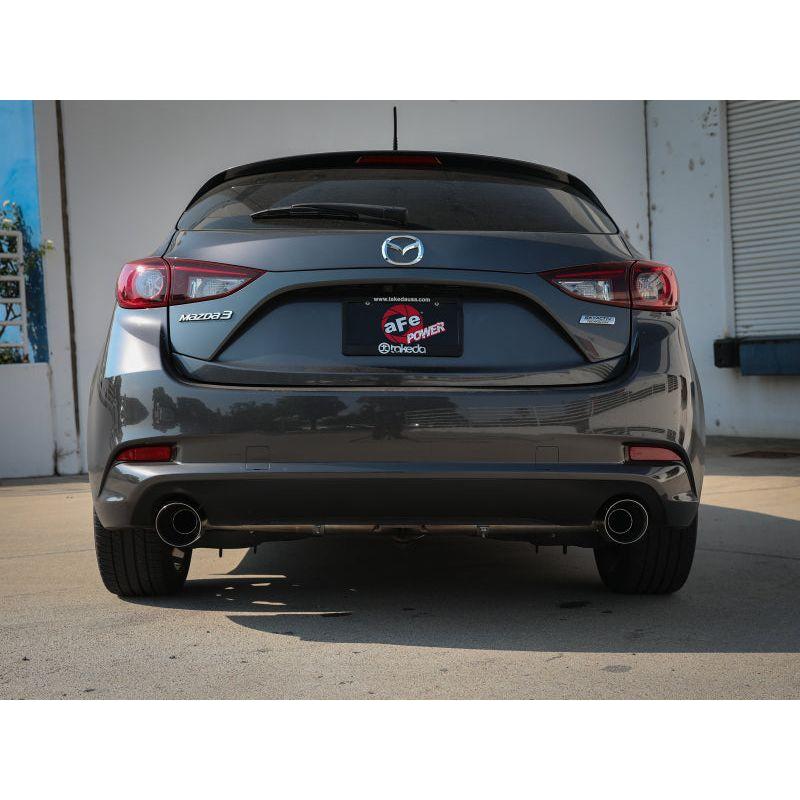 aFe Takeda 2-1/2in 304 SS Axle-Back Exhaust w/ Polished Tips 14-18 Mazda 3 L4 2.0L/2.5L - NP Motorsports