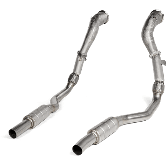 Akrapovic 2020 Audi RS6 Avant (C8) DownPipe (SS) w/Link Pipe Set (Does Not Fit w/L-AU/SS/6) - NP Motorsports