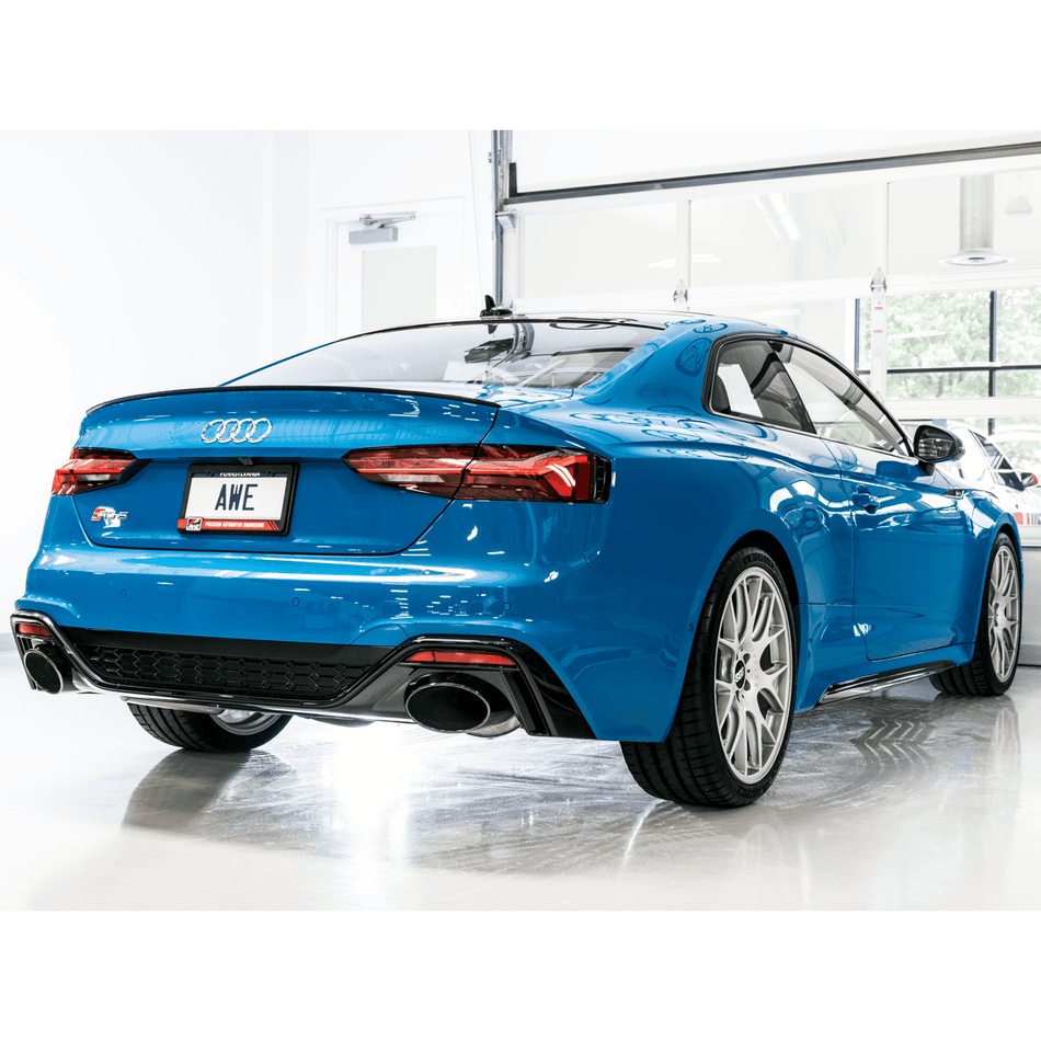 Audi B9.5 RS 5 Sportback 2.9T 2020+| AWE Touring Edition Non-Resonated Catback Exhaust w/ RS-style Diamond Black Tips - TAG Motorsports