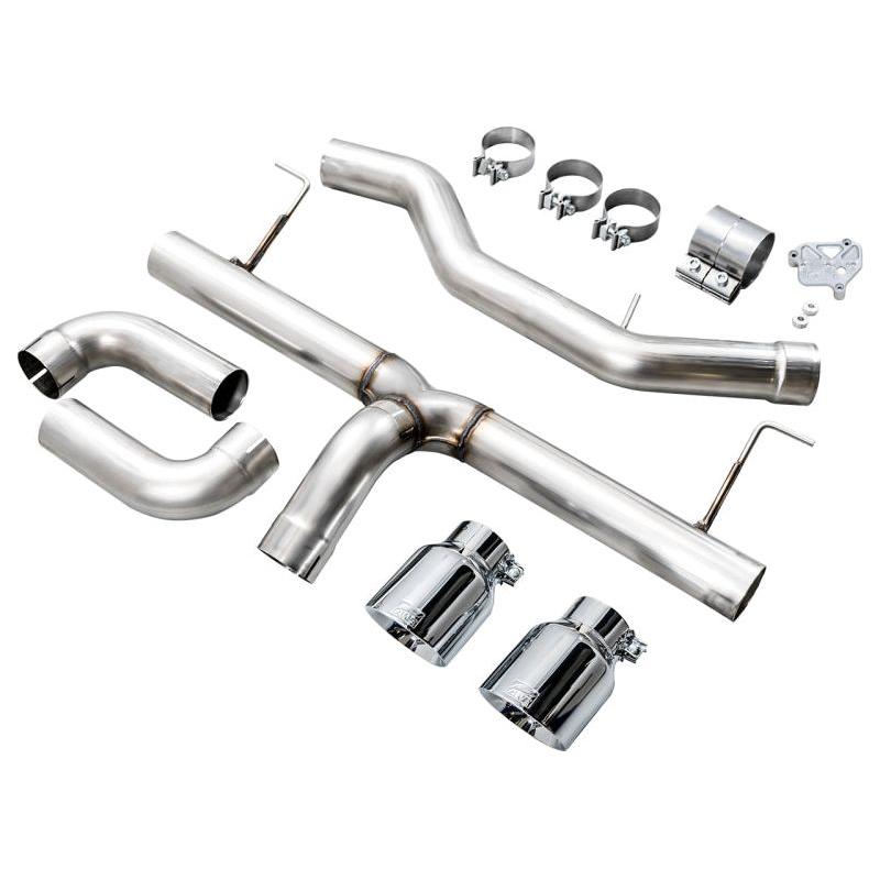 AWE 19-23 BMW 330i / 21-23 BMW 430i Base G2X Track Edition Axle Back Exhaust - Chrome Silver - NP Motorsports