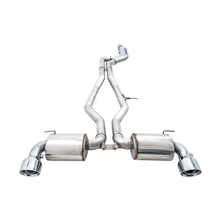 AWE 2020 Toyota Supra A90 Non-Resonated Touring Edition Exhaust - 5in Chrome Silver Tips - NP Motorsports