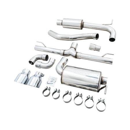 AWE 2022 VW GTI MK8 Touring Edition Exhaust - Chrome Silver Tips - NP Motorsports