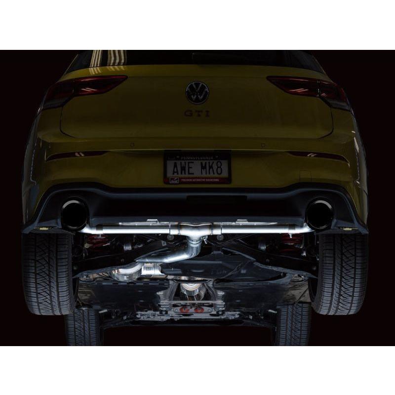 AWE 2022 VW GTI MK8 Touring Edition Exhaust - Diamond Black Tips - NP Motorsports