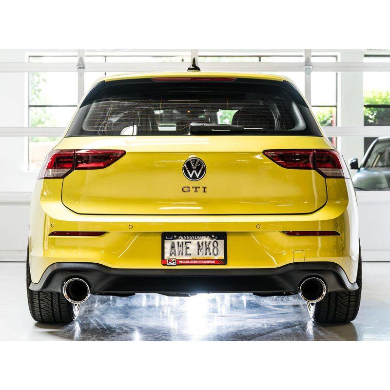 AWE 2022 VW GTI MK8 Track Edition Exhaust - Chrome Silver Tips - NP Motorsports