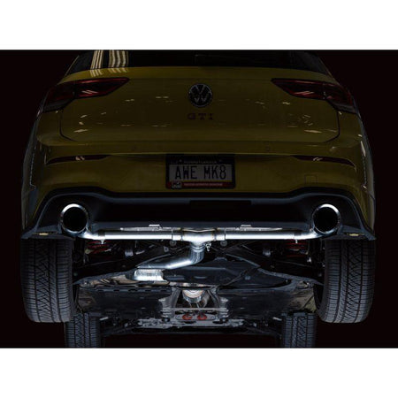 AWE 2022 VW GTI MK8 Track Edition Exhaust - Chrome Silver Tips - NP Motorsports