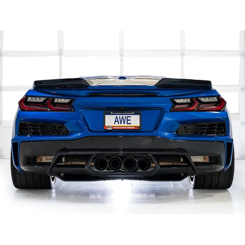 AWE 2023 C8 Corvette Z06 SwitchPath Cat-Back Exhaust - Diamond Black Tips - NP Motorsports