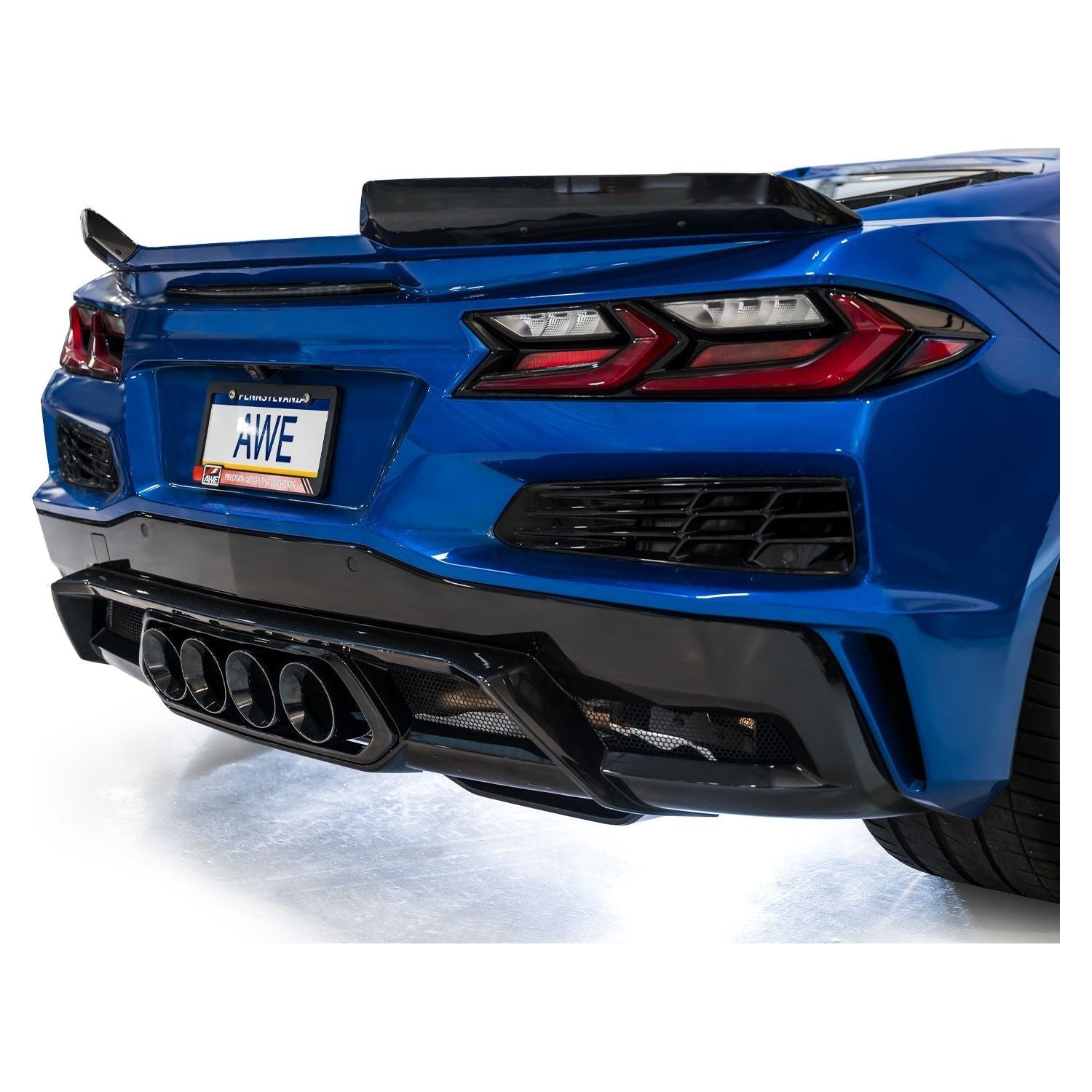 AWE 2023 C8 Corvette Z06 SwitchPath Cat-Back Exhaust - Diamond Black Tips - NP Motorsports