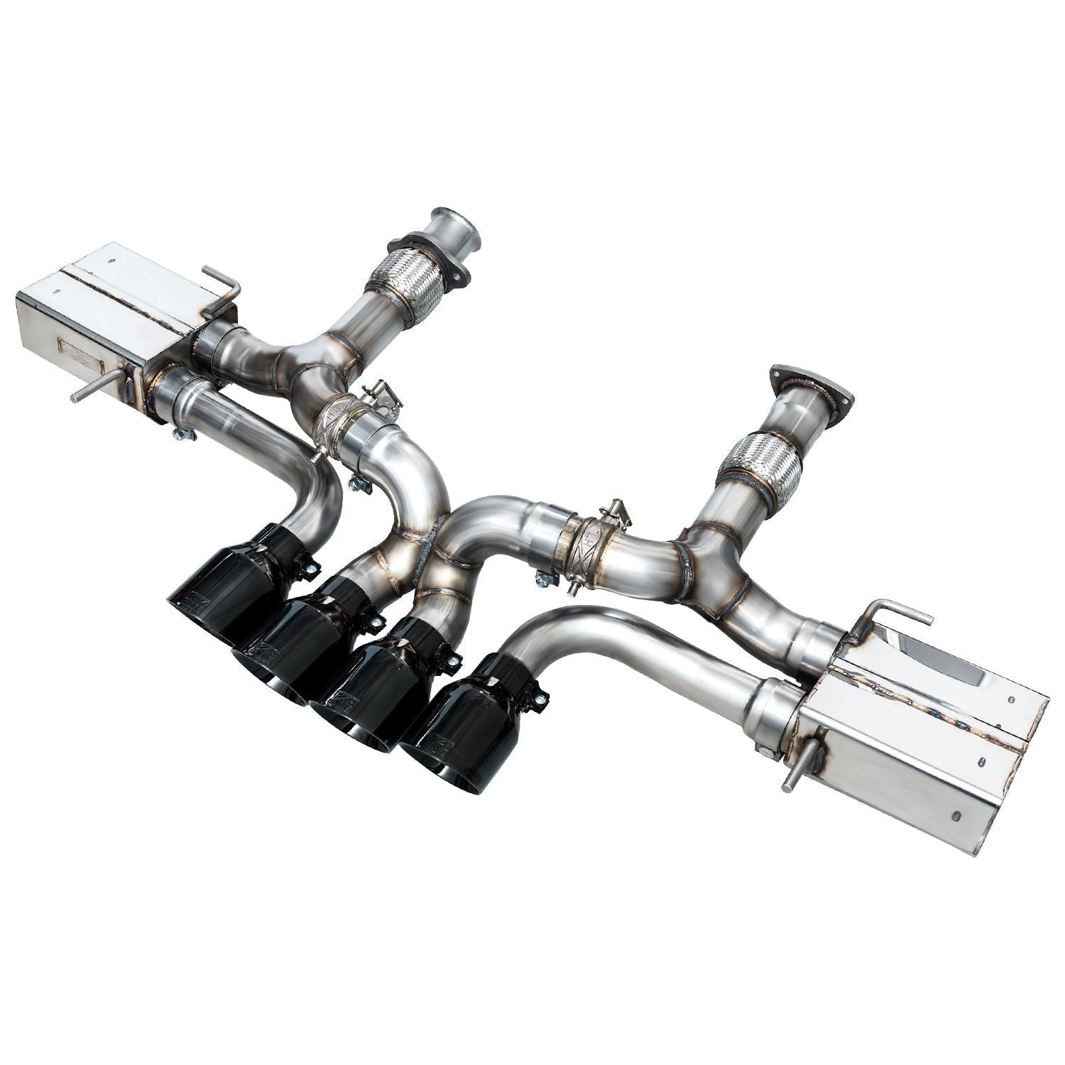 AWE 2023 C8 Corvette Z06 SwitchPath Cat-Back Exhaust - Diamond Black Tips - NP Motorsports