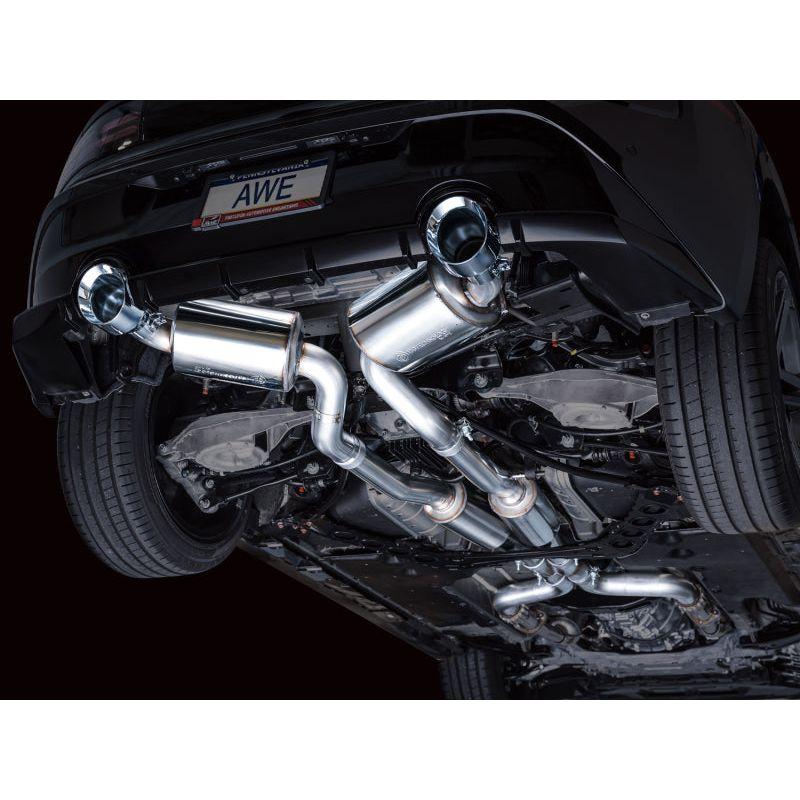 AWE 2023 Nissan Z RZ34 RWD Touring Edition Catback Exhaust System w/ Chrome Silver Tips - NP Motorsports