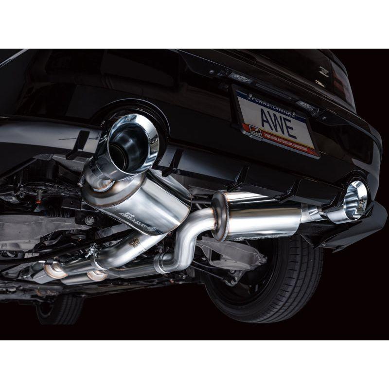 AWE 2023 Nissan Z RZ34 RWD Touring Edition Catback Exhaust System w/ Chrome Silver Tips - NP Motorsports