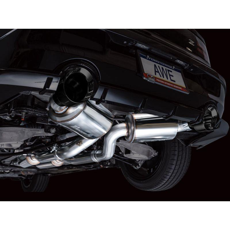 AWE 2023 Nissan Z RZ34 RWD Touring Edition Catback Exhaust System w/ Diamond Black Tips - NP Motorsports