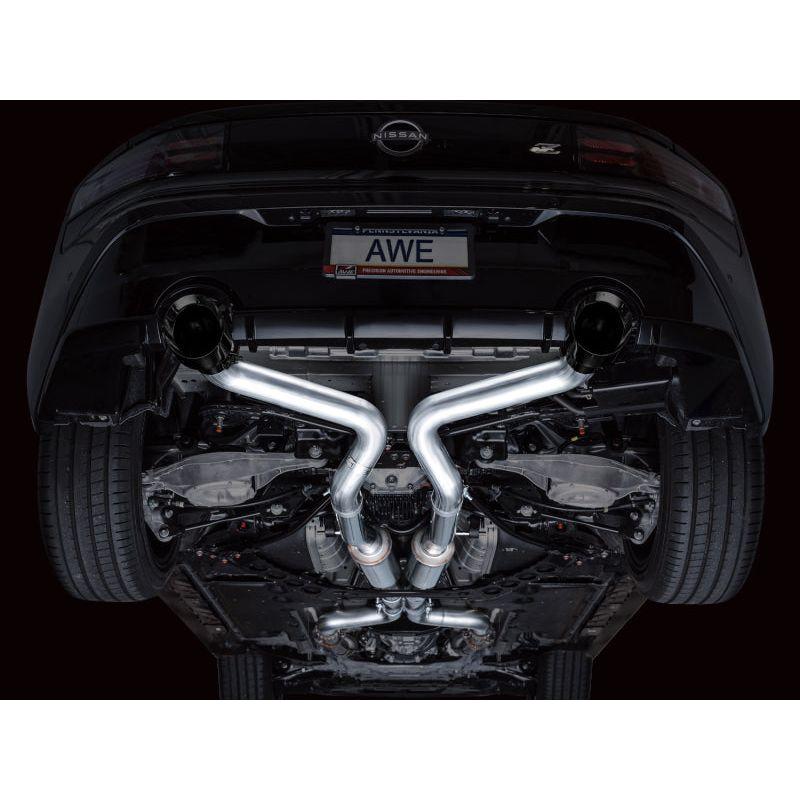 AWE 2023 Nissan Z RZ34 RWD Track Edition Catback Exhaust System w/ Diamond Black Tips - NP Motorsports
