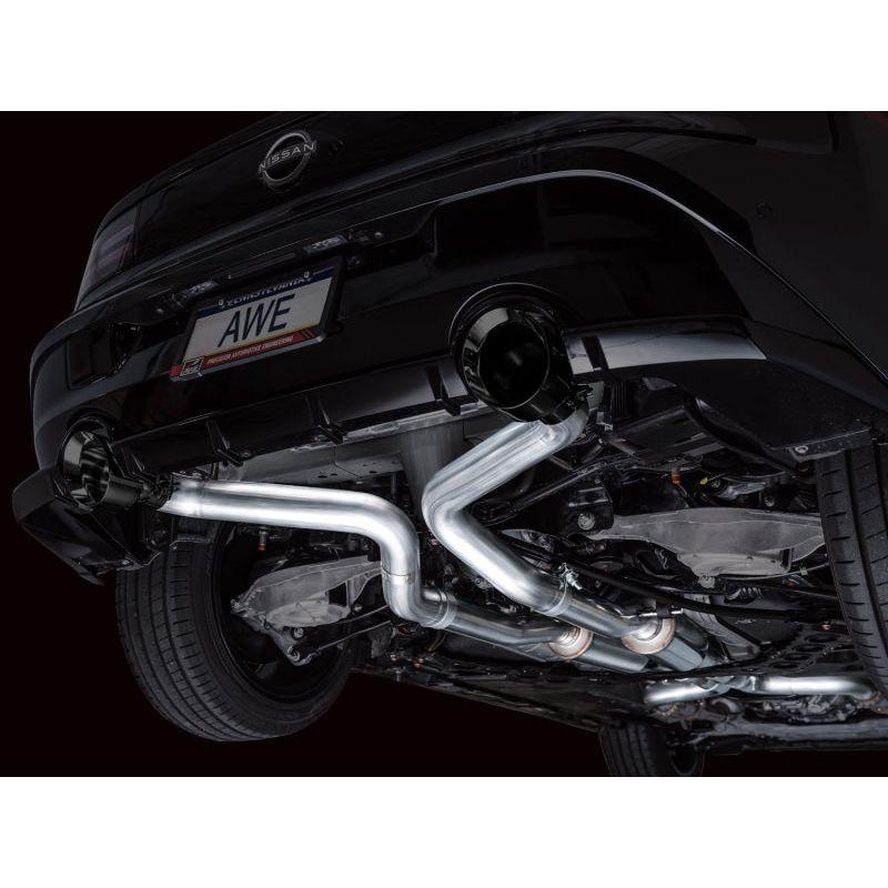 AWE 2023 Nissan Z RZ34 RWD Track Edition Catback Exhaust System w/ Diamond Black Tips - NP Motorsports