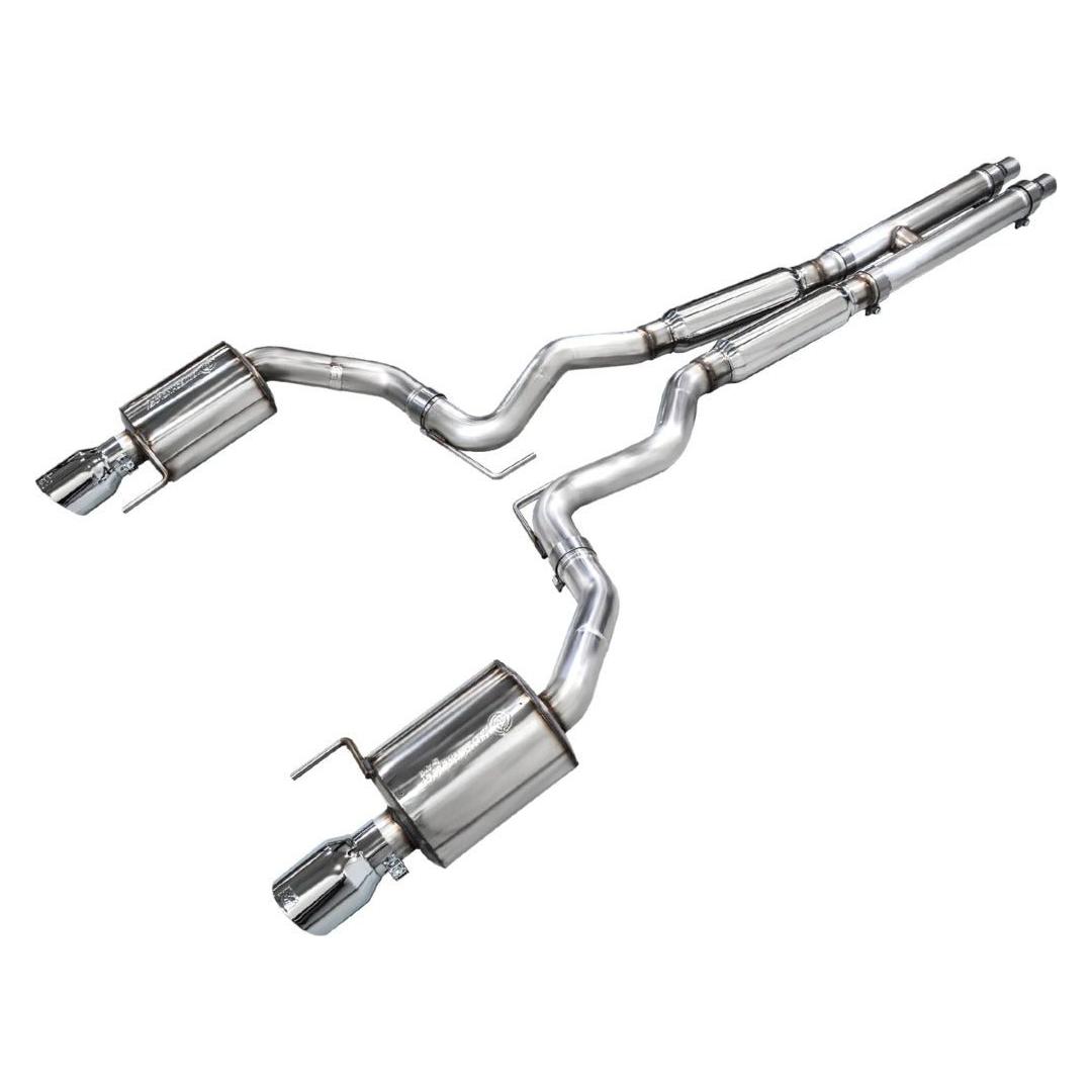 AWE 2024 Ford Mustang GT Fastback S650 RWD Touring Catback Exhaust w/ Dual Chrome Silver Tips - NP Motorsports