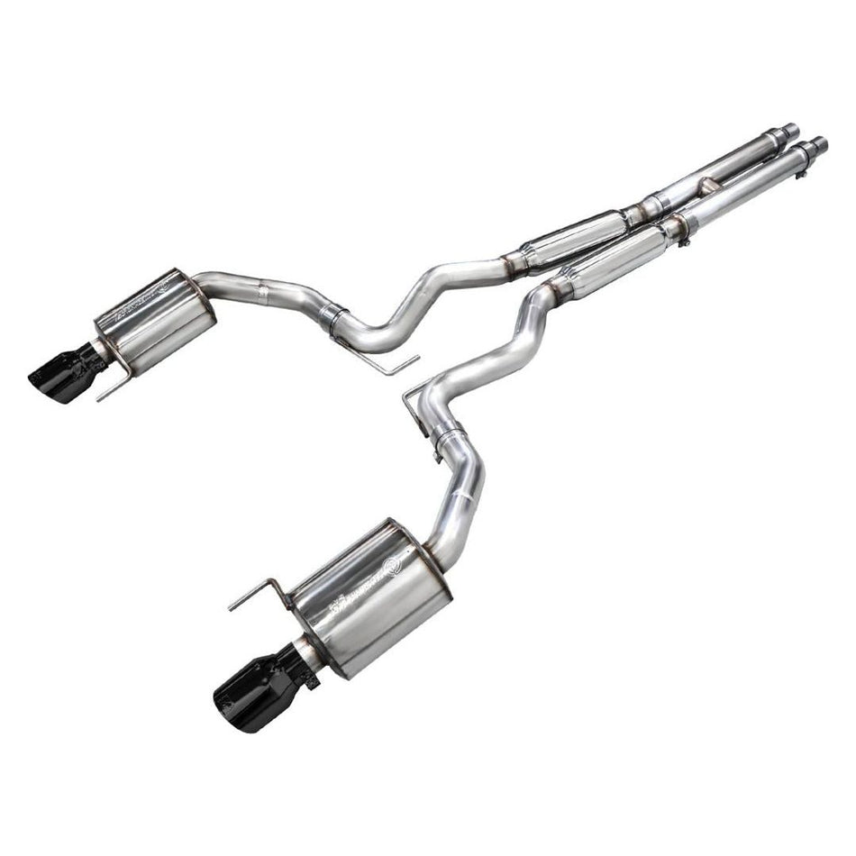 AWE 2024 Ford Mustang GT Fastback S650 RWD Touring Catback Exhaust w/ Dual Diamond Black Tips - NP Motorsports