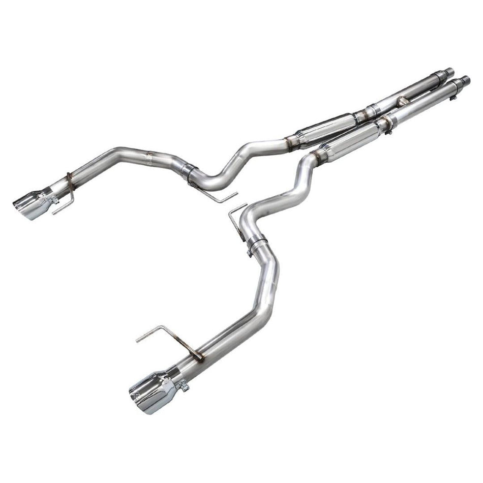 AWE 2024 Ford Mustang GT Fastback S650 RWD Track Edition Catback Exhaust w/ Dual Chrome Silver Tips - NP Motorsports