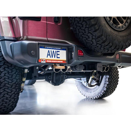 AWE 21+ Wrangler 392 Switchpath Cat-Back Exhaust- Quad BashGuards - NP Motorsports