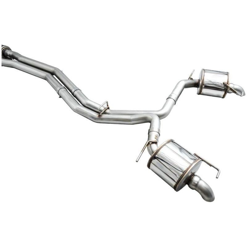 AWE Audi 2019-2023 C8 A6/A7 3.0T Touring Edition Cat-back Exhaust- Turn Downs - NP Motorsports