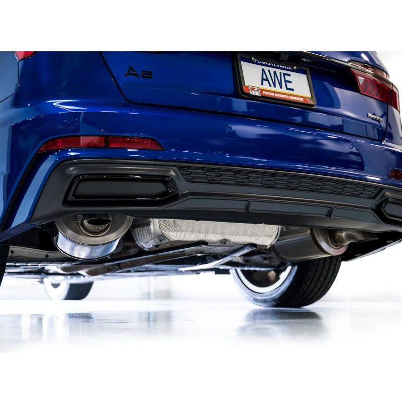 AWE Audi 2019-2023 C8 A6/A7 3.0T Touring Edition Cat-back Exhaust- Turn Downs - NP Motorsports