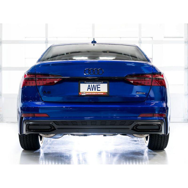 AWE Audi 2019-2023 C8 A6/A7 3.0T Touring Edition Cat-back Exhaust- Turn Downs - NP Motorsports