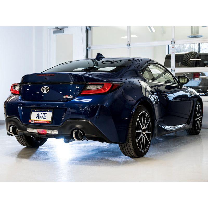 AWE Subaru BRZ/ Toyota GR86/ Toyota 86 Touring Edition Cat-Back Exhaust- Chrome Silver Tips - NP Motorsports