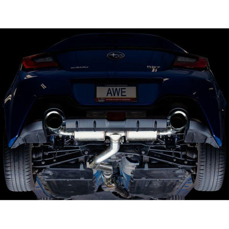 AWE Subaru BRZ/ Toyota GR86/ Toyota 86 Touring Edition Cat-Back Exhaust- Chrome Silver Tips - NP Motorsports