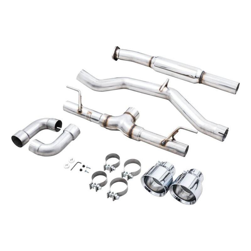 AWE Subaru BRZ/ Toyota GR86/ Toyota 86 Track Edition Cat-Back Exhaust- Chrome Silver Tips - NP Motorsports