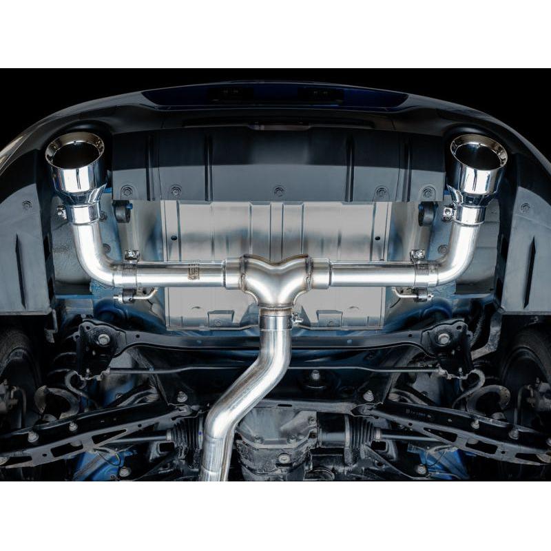 AWE Subaru BRZ/ Toyota GR86/ Toyota 86 Track Edition Cat-Back Exhaust- Chrome Silver Tips - NP Motorsports