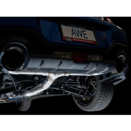 AWE Subaru BRZ / Toyota GR86 / Toyota 86 Track Edition Cat-Back Exhaust- Diamond Black Tips - NP Motorsports