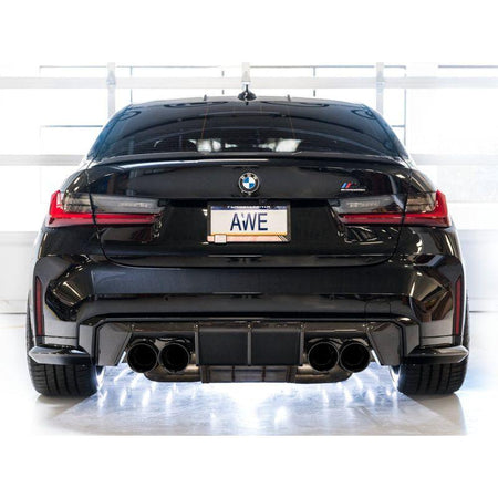 AWE SwitchPath Catback Exhaust for BMW G8X M3/M4 - Diamond Black Tips - NP Motorsports