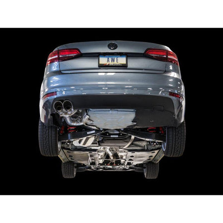AWE Tuning 09-14 Volkswagen Jetta Mk6 1.4T Track Edition Exhaust - Chrome Silver Tips - NP Motorsports