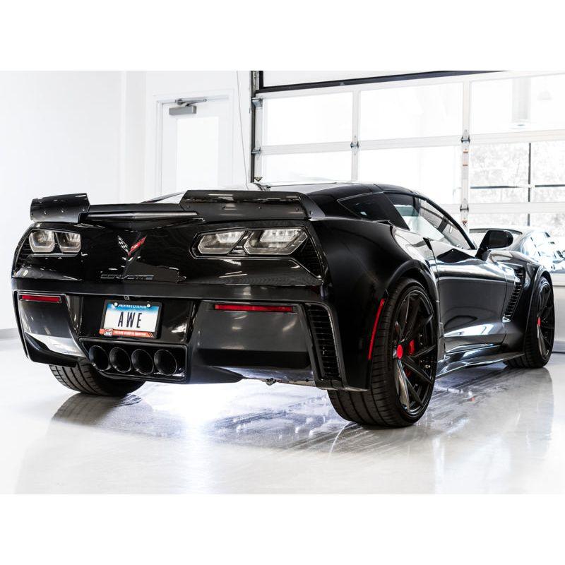 AWE Tuning 14-19 Chevy Corvette C7 Z06/ZR1 Touring Edition Axle-Back Exhaust w/Black Tips - NP Motorsports