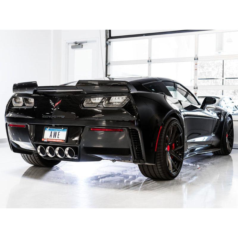 AWE Tuning 14-19 Chevy Corvette C7 Z06/ZR1 (w/o AFM) Touring Edition Axle-Back Exhaust w/Chrome Tips - NP Motorsports